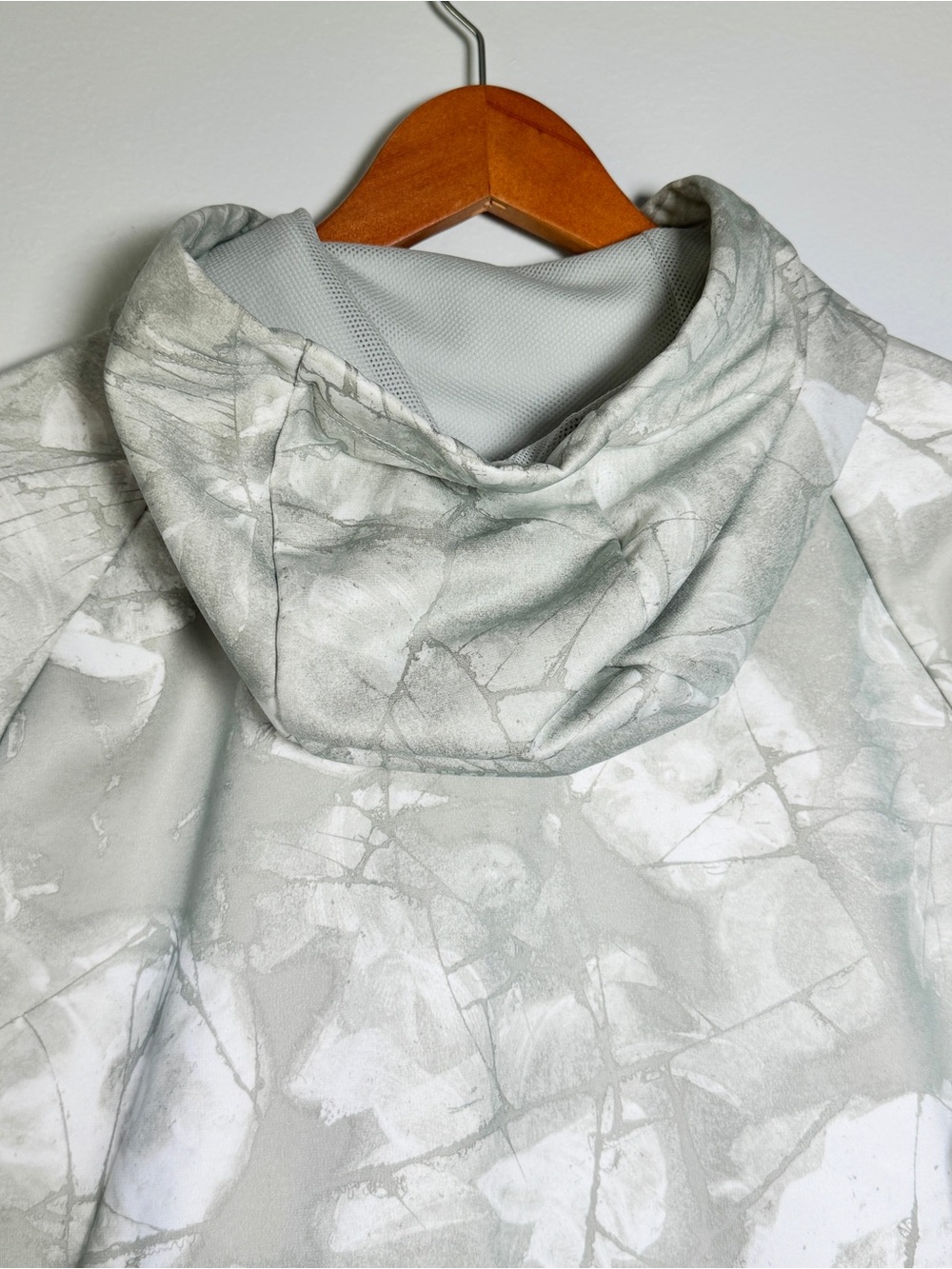 Nike Therma Dri-FIT Hoodie Mens M Grey White Marble Print DQ4836-077 Pullover - Picture 11 of 16